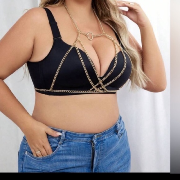 AR collection Other - Plus Ring Linked Chain Detail Harness Bra size XL